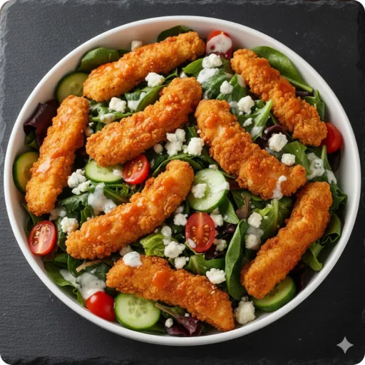Buffalo Finger Salad